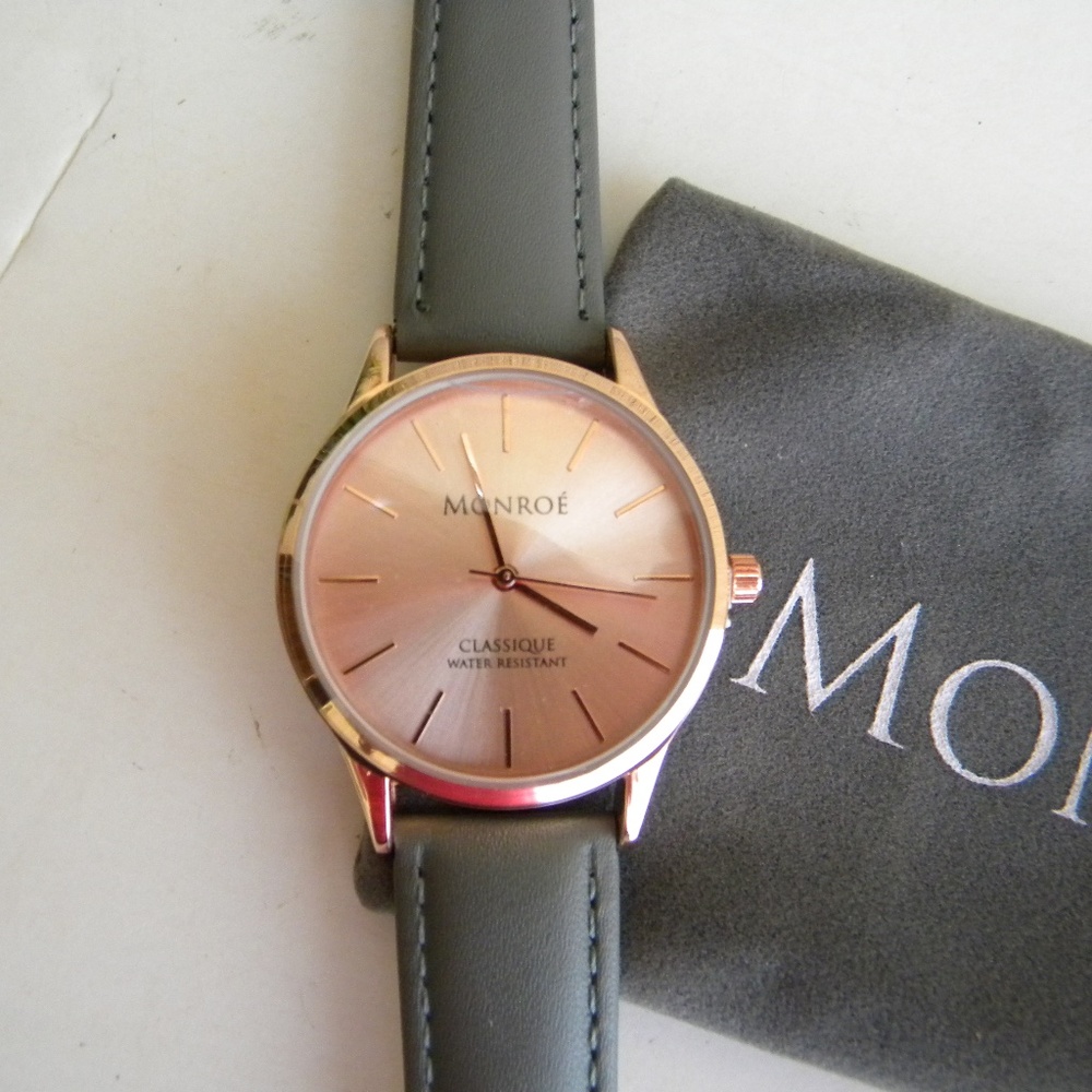 NIB Monroe Rose Gold Quartz Watch